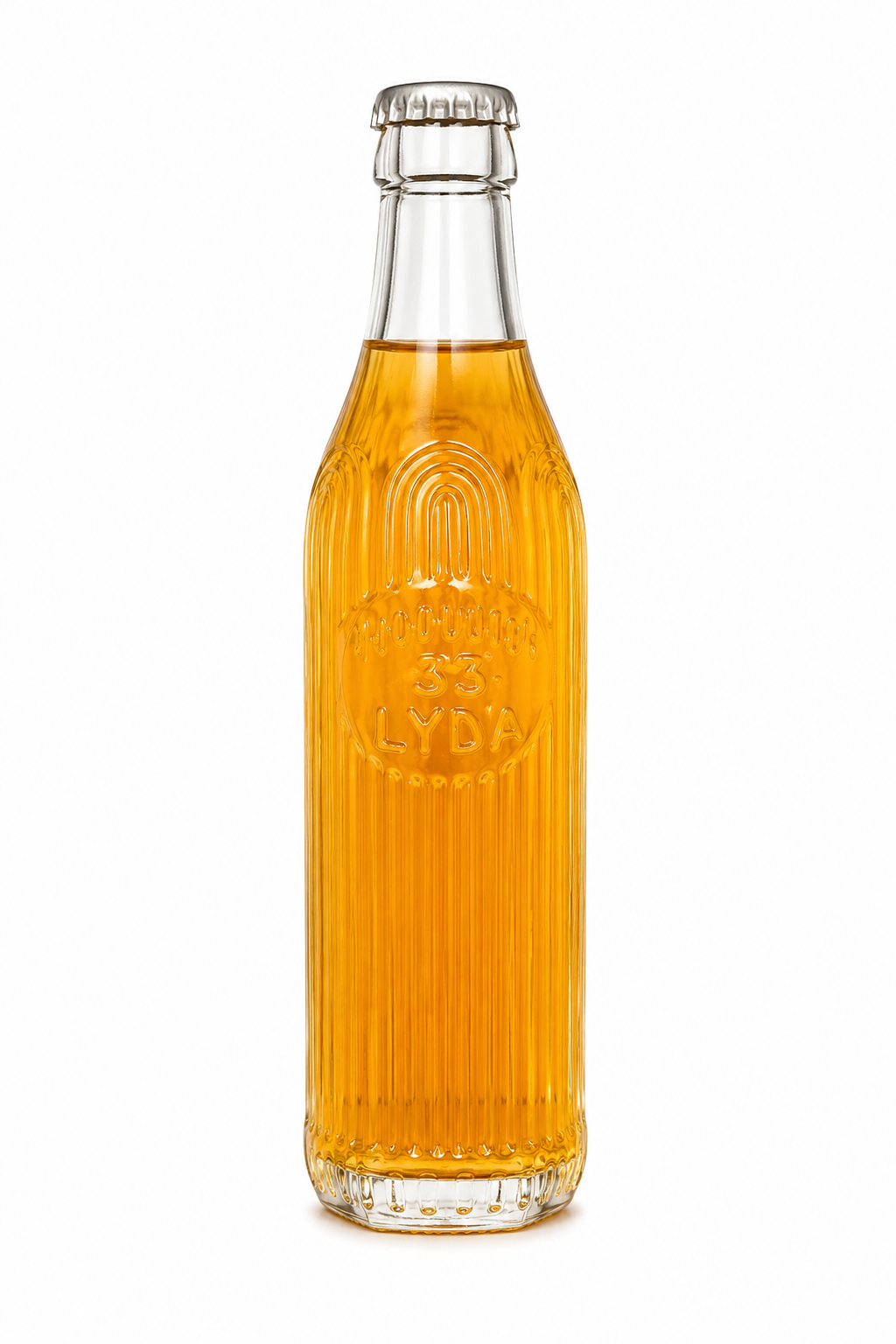 Botella año 1929 de vidrio Lyda